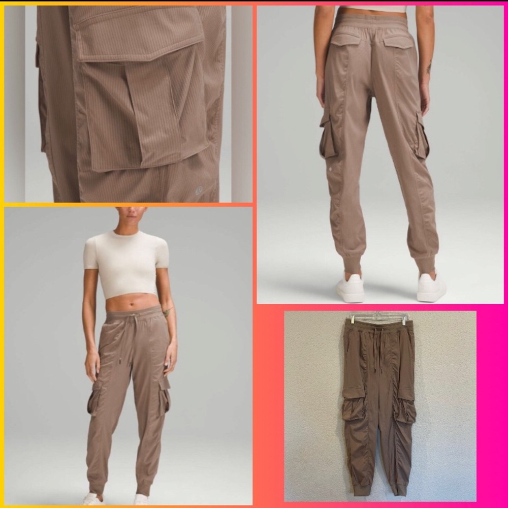 Lululemon Dance Studio Relaxed-Fit Mid-Rise Cargo Jogger Taupetastic
